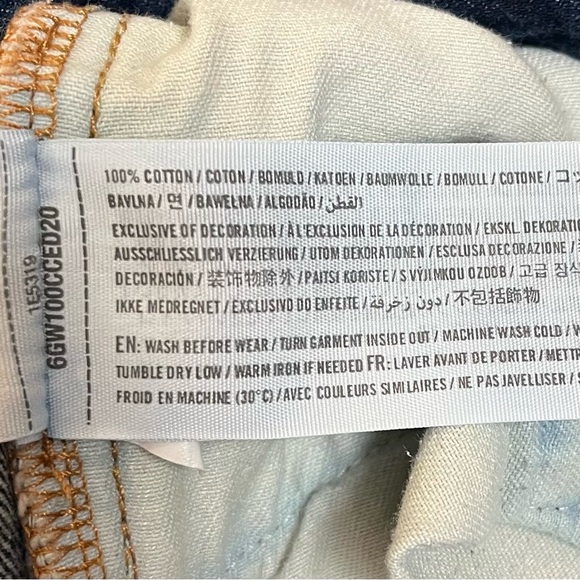 Abercrombie & Fitch Men’s 38x32 The Skinny Jean Dark Wash Distressed Button Fly - Picture 12 of 14